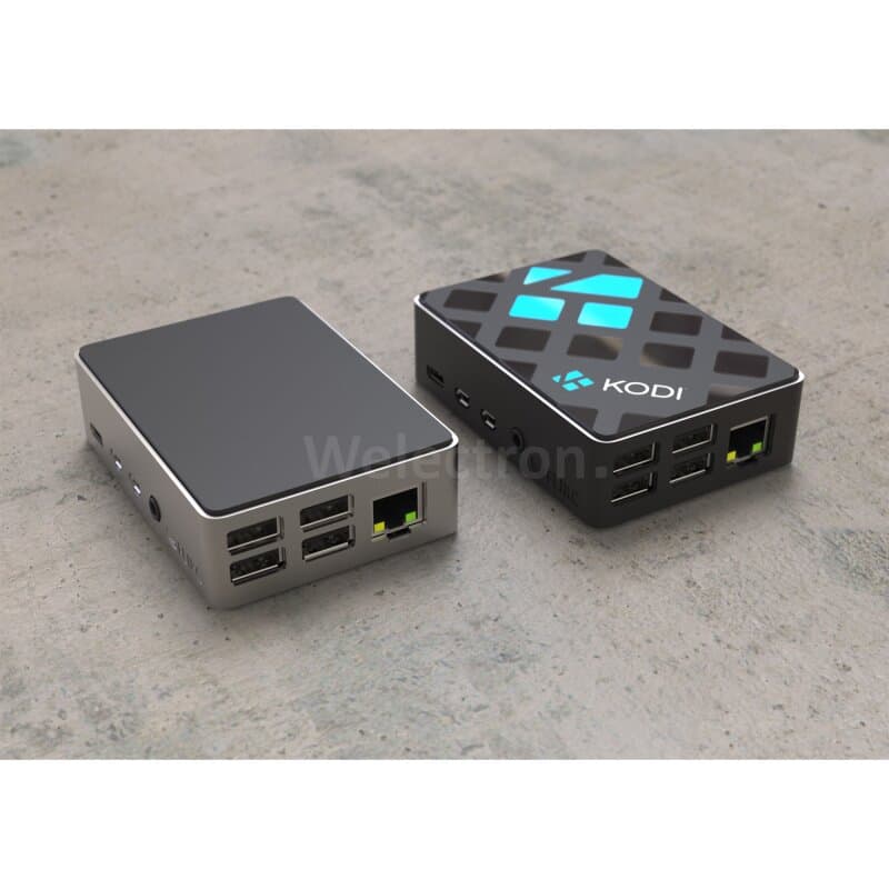 Flirc Raspberry Pi 4 Case silber/schwarz