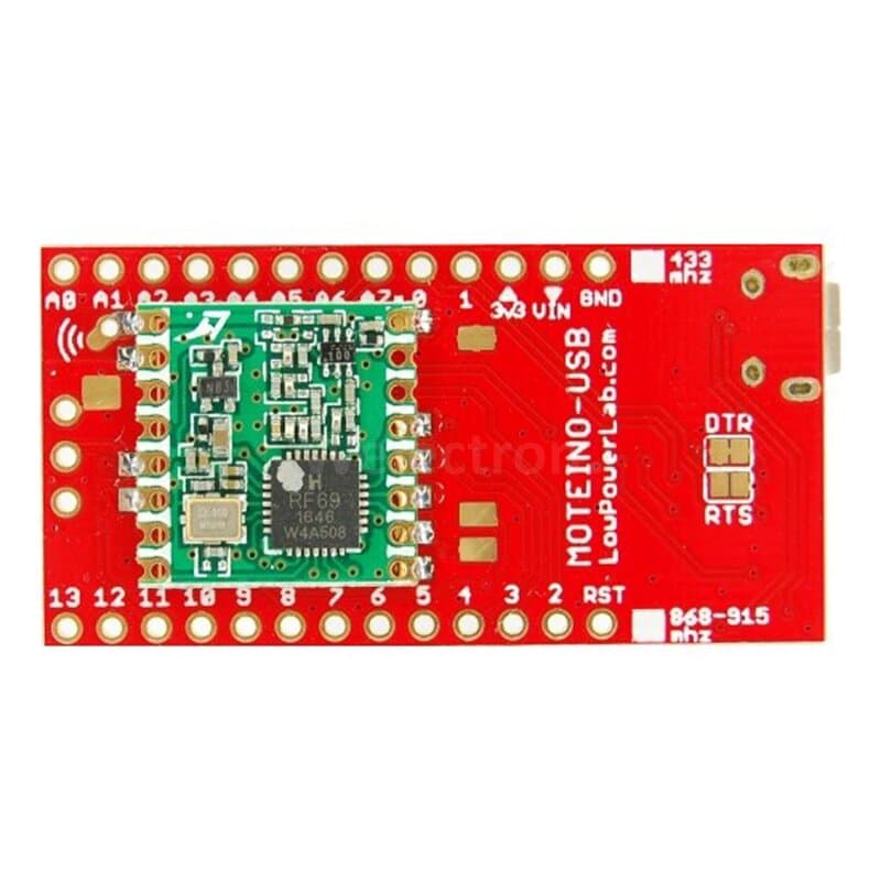 LowPowerLab Moteino-USB R6 mit RFM95W LoRa Transceiver (868 MHz), 4 MBit Flash