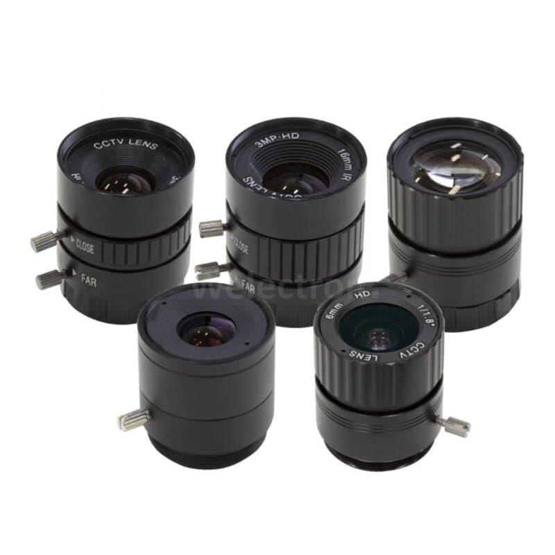 Arducam LK004 CS-Mount Lens Kit for Raspberry Pi HQ Camera (Type 1/2.3)