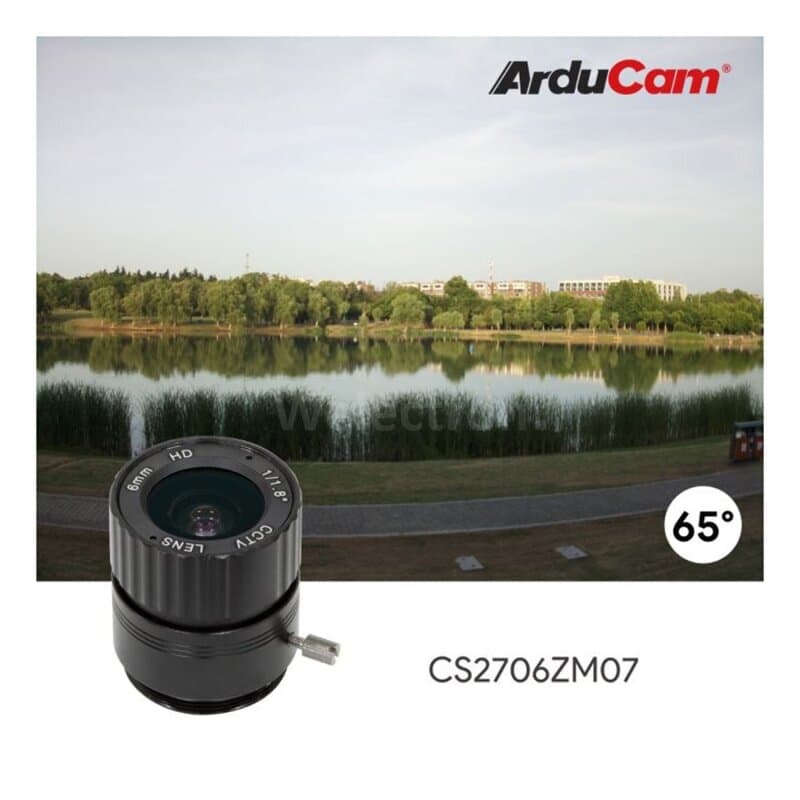 Arducam LK004 CS-Mount Lens Kit for Raspberry Pi HQ Camera (Type 1/2.3)