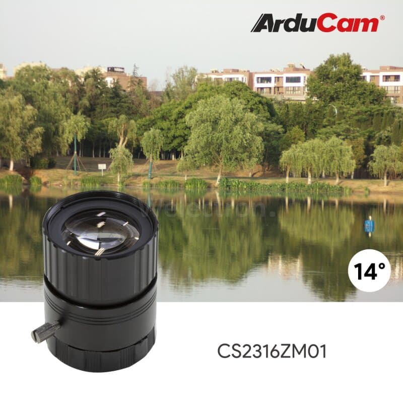 Arducam LK004 CS-Mount Lens Kit for Raspberry Pi HQ Camera (Type 1/2.3)