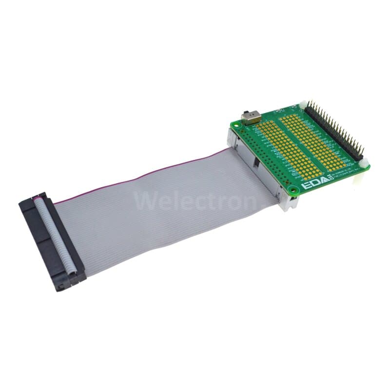 Edatec Pi400PROT-G 40-poliger E/A-Schutz für Pi400, graues Kabel