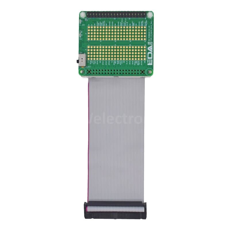 Edatec Pi400PROT-G 40-poliger E/A-Schutz für Pi400, graues Kabel