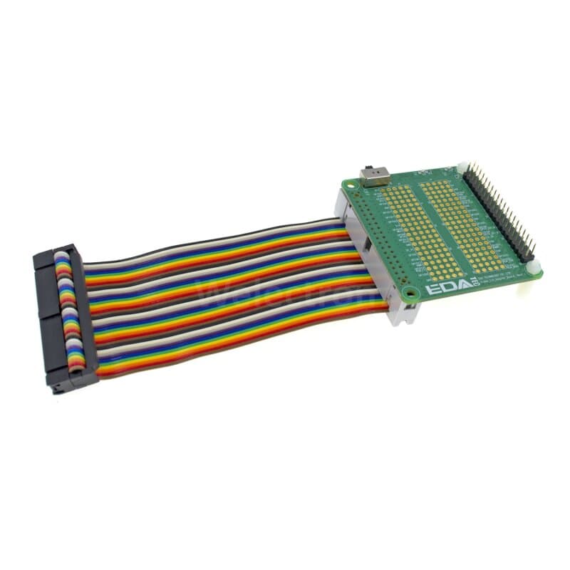 Edatec Pi400PROT-R 40-poliger E/A-Schutz für Pi400, Rainbow-Kabel