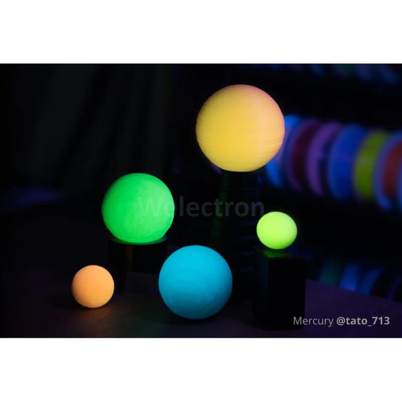Bambu Lab PLA Glow Filament auf Spule 15600 Blue