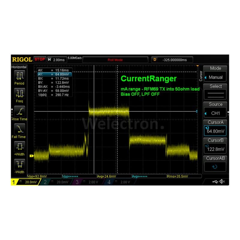 LowPowerLab CurrentRanger R3 MK6 Strom-Messverstärker mit Display