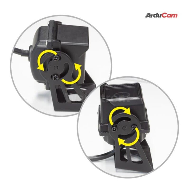 Arducam B0448 2MP IMX291 Low Light 120° Wide Angle USB Camera Module with Waterproof Metal Case for Windows