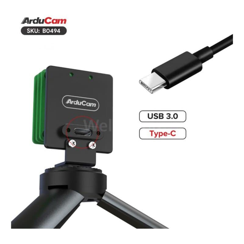 Arducam B0494C 108MP Motorized Focus USB 3.0 Camera Module-With Enclosure