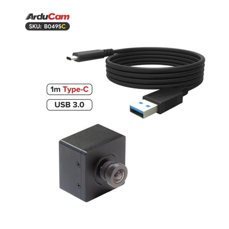 Arducam B0495C 2.3MP AR0234 Color Global Shutter USB 3.0 Camera Module-With Enclosure