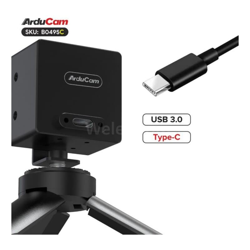 Arducam B0495C 2.3MP AR0234 Color Global Shutter USB 3.0 Camera Module-With Enclosure